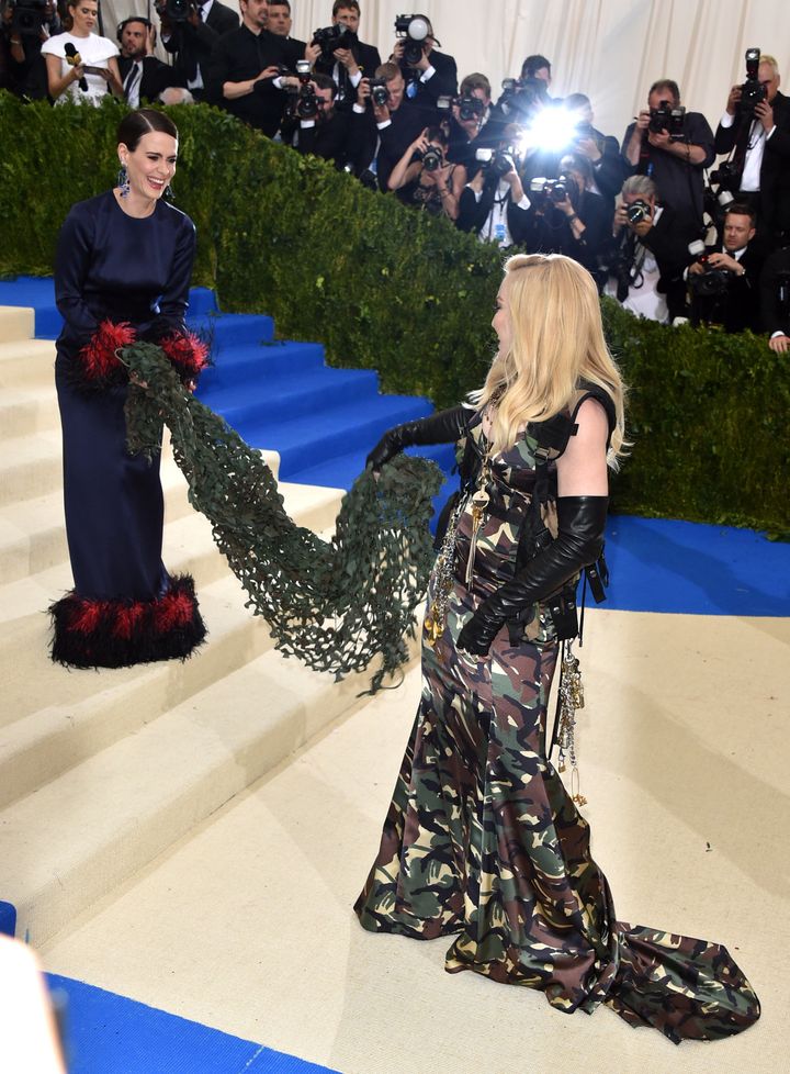 Sarah Paulson Lost Her Mind When She Saw Madonna At The Met Gala | HuffPost
