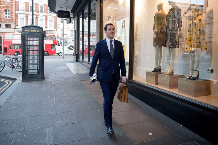 George Osborne arrives at the London Evening Standard offices at Northcliffe House in Kensington, London, where he began his new role as editor on Tuesday
