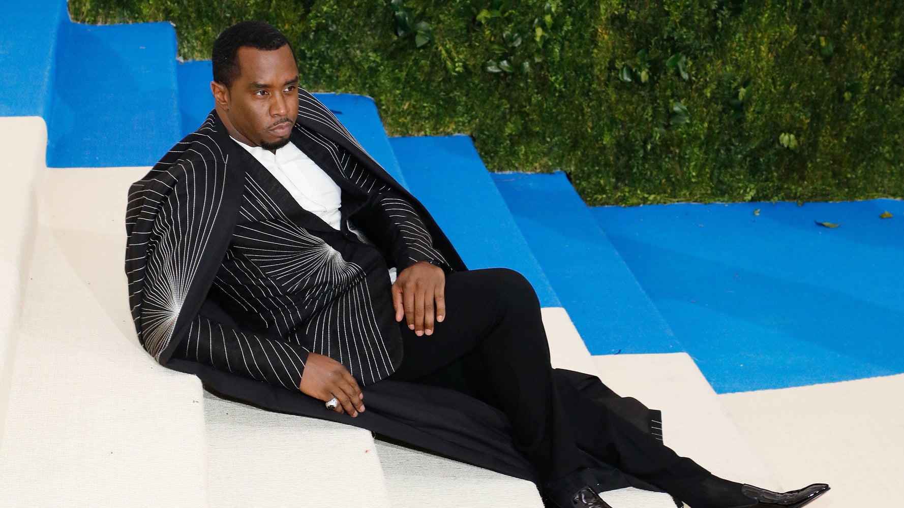 Diddy Takes A Seat On The Steps At Met Gala Becomes A Meme
