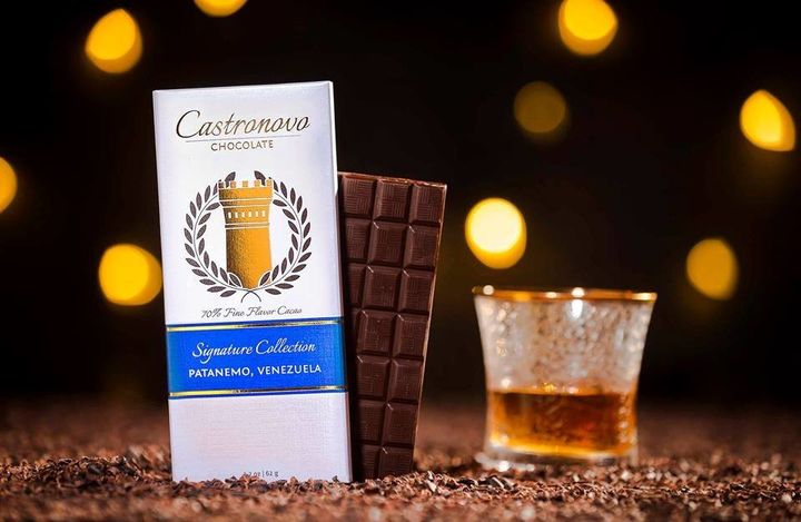 From the Castronovo Chocolate website: "We found this remarkable cocoa on the coast of Venezuela nestled high in the mountains where there is a village founded by runaway slaves. The name of their village, Patanemo, is derived from "Paz tenemos" which means, "we have peace." This is a chocolate to savor with evolving flavors of apricot, cherry, floral jasmine, cashew, coffee and caramel. It is a journey of flavor when you let it melt in your mouth. It is comforting with a long-lasting finish."