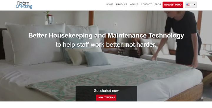 RoomChecking landing page 