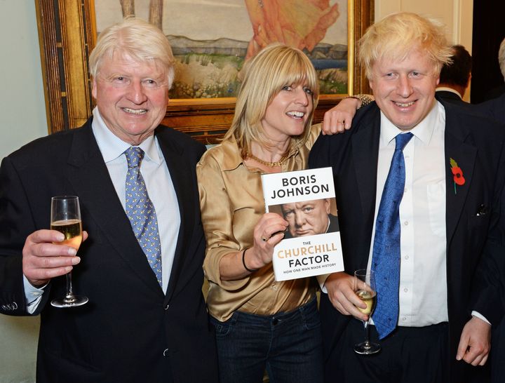 Left to Right: Stanley, Rachel and Boris Johnson in 2014