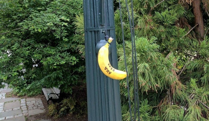 Photos of bananas hanging by nooses have been circulating online targeting targeted American University's chapter