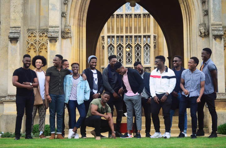 The African Caribbean Society said the picture was intended to show that 'Cambridge is for us'