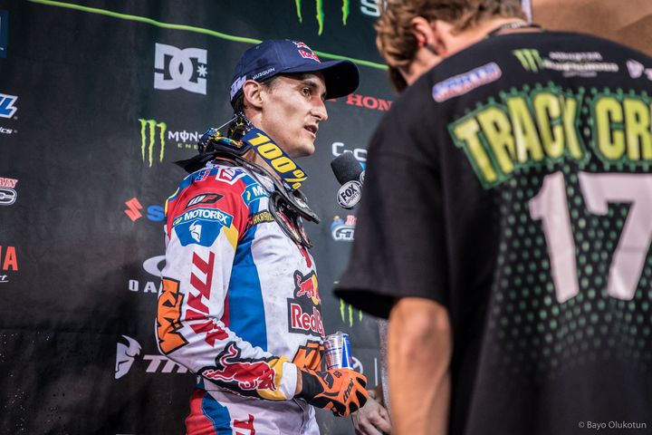 Musquin speaks with Fox Sports following his second place finish in the main event. He is now place third in the championship point chase.