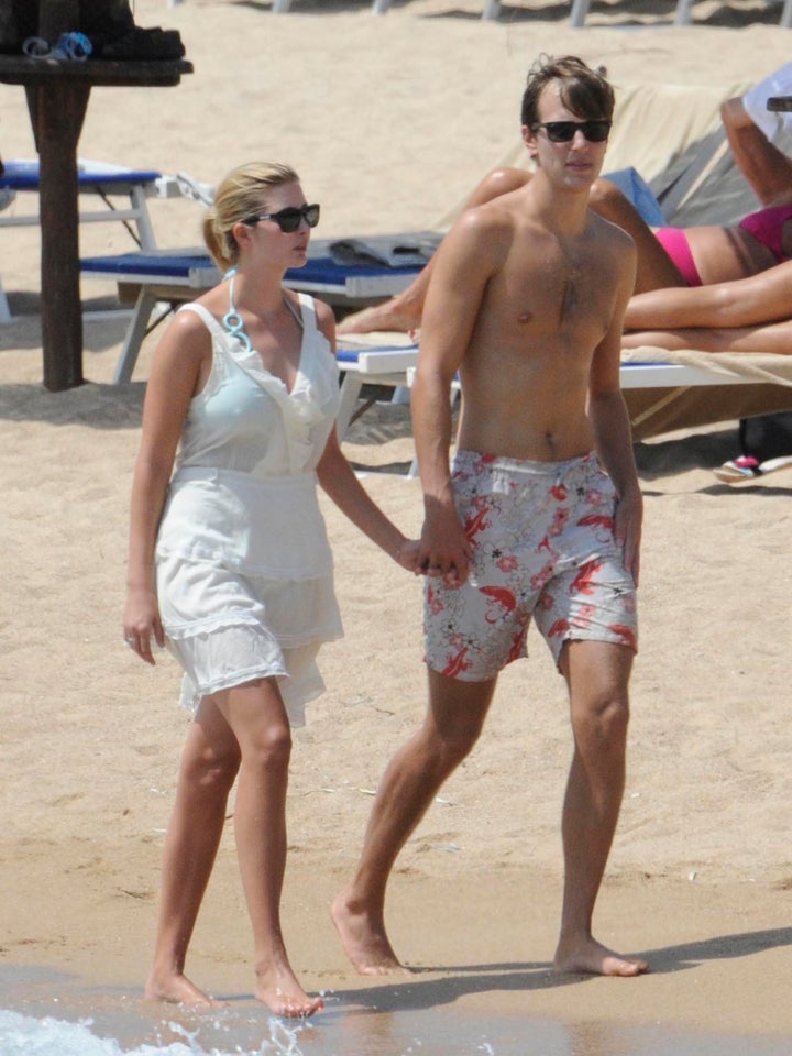 Ivanka Trump, the daughter of Ivana and Donald Trump, spending a few days on holiday with her husband Jared Kushner on August 19, 2010.