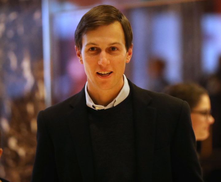 Jared Kushner, the son-in-law of then president-elect Donald Trump, walks through the lobby of Trump Tower on Nov.18, 2016 in New York City.