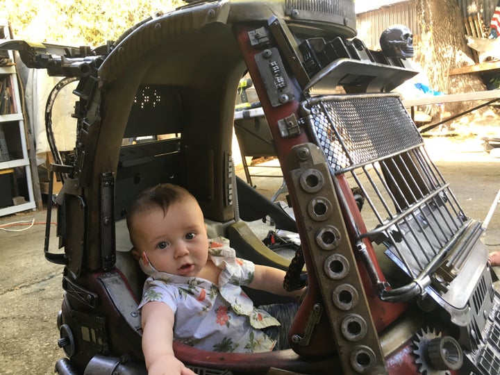 Pfaff said 5-month-old Benji is too young to appreciate his car now, but is sure he'll love it when he gets older.