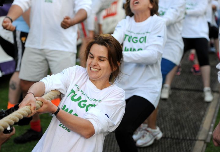 Jo Cox at a charity event just weeks before her murder.