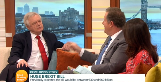 David Davis on Good Morning Britain earlier today.