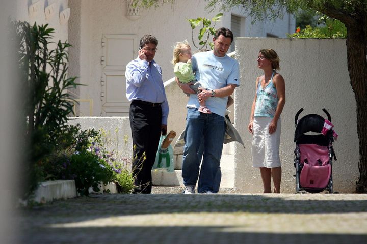 The McCanns with their daughter Amelie shortly after Madeleine's disappearance in 2007