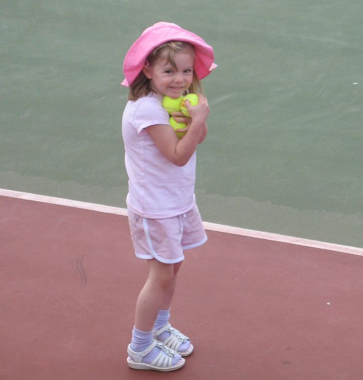 A photograph of Madeleine taken while the family were on holiday in Praia da Luz in southern Portugal