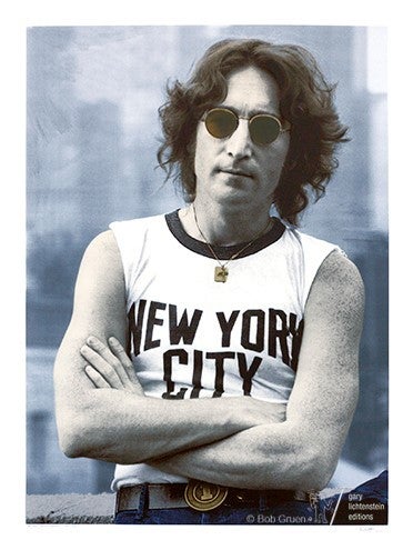 <p>Bob Gruen<em>, John Lennon-NYC-1974</em>. Presented by Gary Lichtenstein Editions.</p>