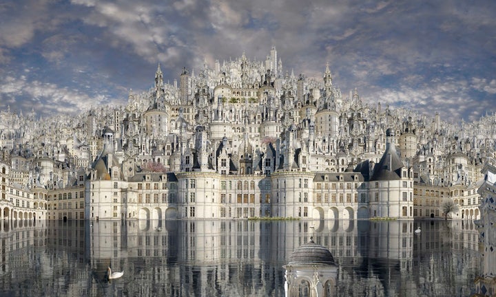 Jean-Franḉois Rauzier, Chambord, 2016, C-print, 58 x 98 in. 