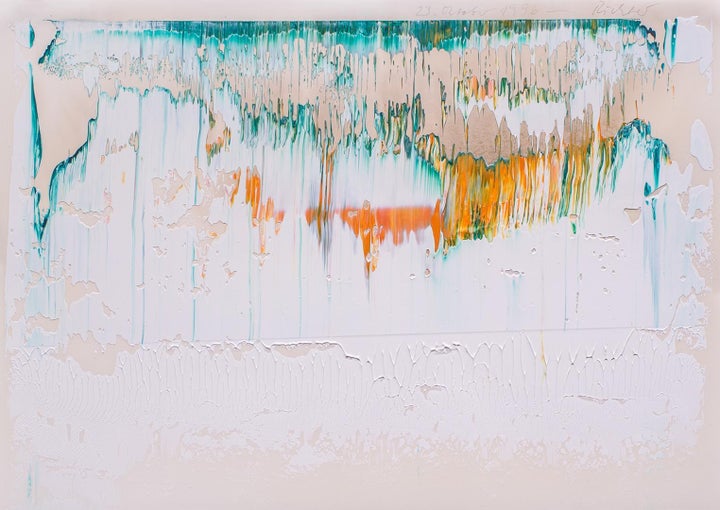 <p>Gerhard Richter, <em>Paper Fuji (23 Oktober 1996)</em>, 1996, Oil on paper, 11 ½ x 16 ¼ in. </p>