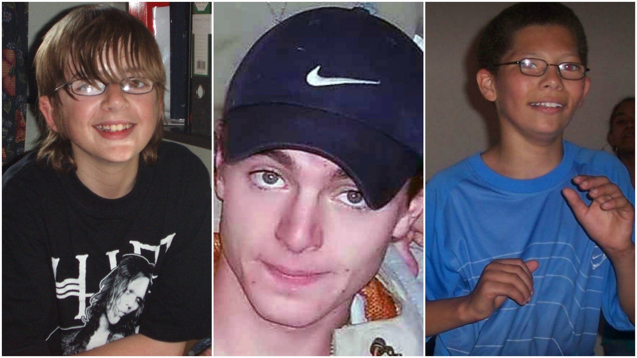 Gone, but not forgotten: (left to right) Andrew Gosden, Luke Durbin, Alex Sloley