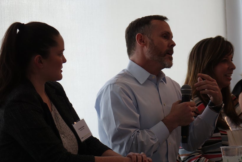 Panelists left to right Christina Brown (Eastlake Studio), Scott Delano (Wright Hereema), and Diana Brogan (The Ruder Group)