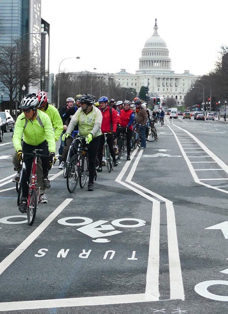 Pennsylvania Avenue bike lane / Over the Bars in Wisconsin
