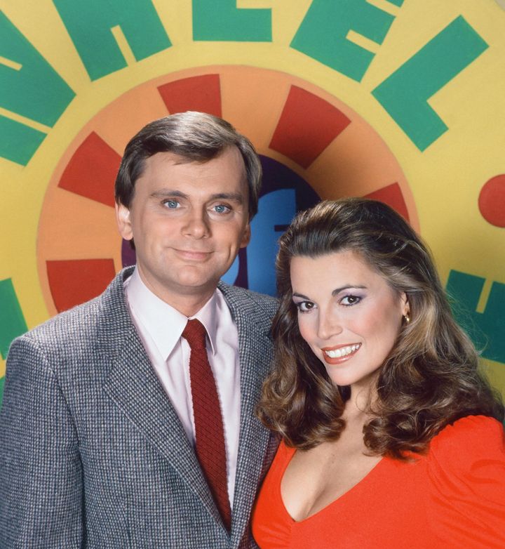Pat Sajak and Vanna White on Season 10 of "Wheel of Fortune," around 1992.
