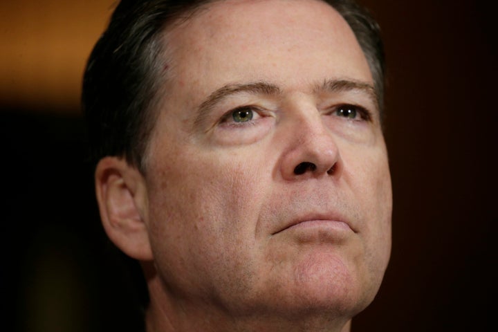 FBI Director James Comey testifies before a Senate Judiciary Committee hearing on May 3, 2017.