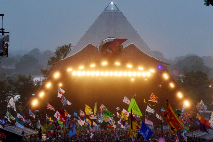 <strong>Glastonbury's iconic Pyramid stage </strong>