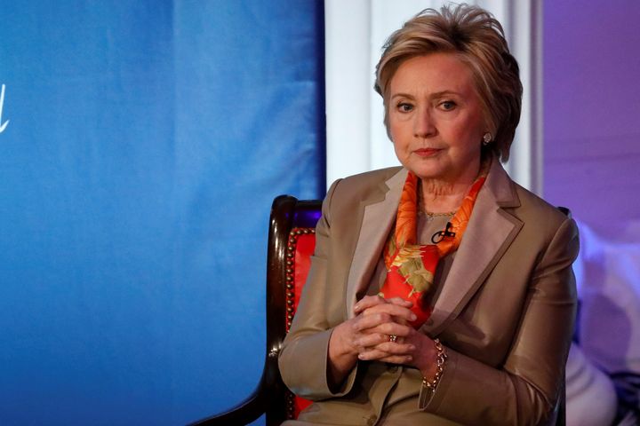 Former U.S. Secretary of State Hillary Clinton takes part in the Women for Women International Luncheon in New York City, New York, on May 2. 
