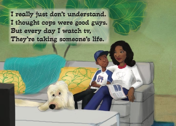 <p>A page from the new book “Mama, Did You Hear the News?” by Sanya Gragg, illustrated by Kim Holt</p>