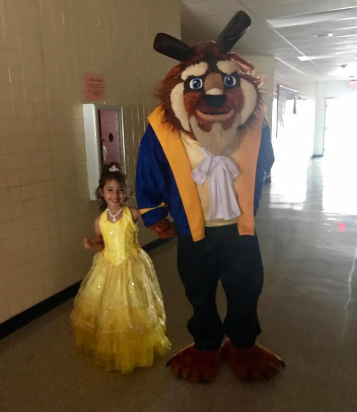 Gracee ended up taking the Beast from "Beauty and the Beast" to her dance.