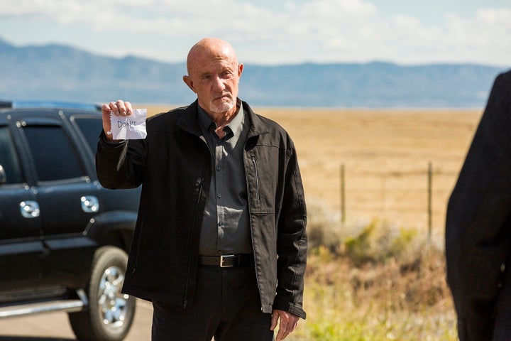 Jonathan Banks as Mike Ehrmantraut.