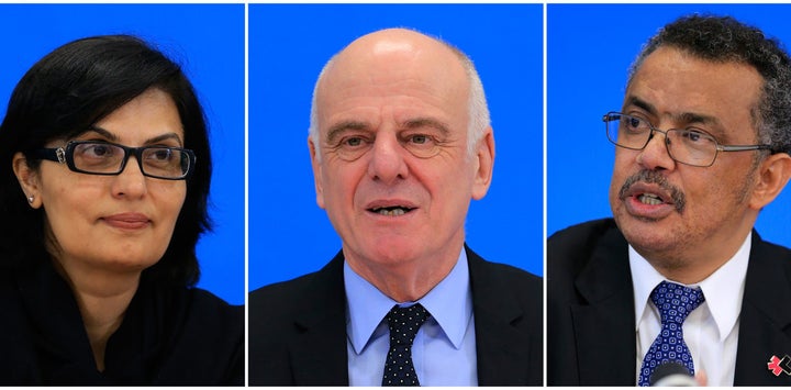 Sania Nishtar, David Nabarro and Tedros Adhanom Ghebreyesus are the final three candidates. 