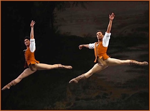 Hansuke Yamamoto and Daniel Deivison-Oliveira in Tomasson’s <em>Giselle</em>