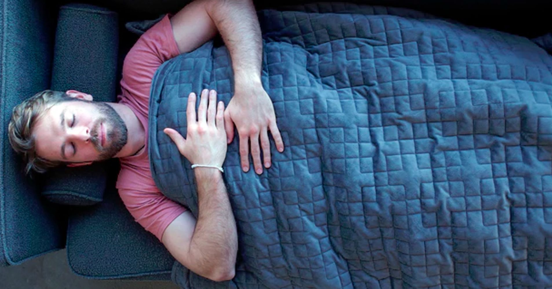 This 25 Pound Blanket Could Help You Sleep Through The Night Huffpost