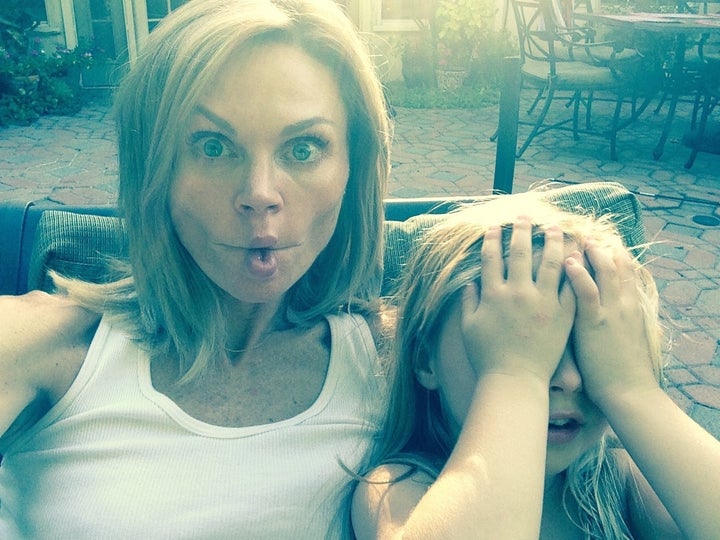 <p>My daughter and me sharing a silly moment.</p>