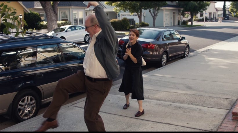<em>Tracy Letts and Melora Walters dancing in the street as new lovers do. </em>