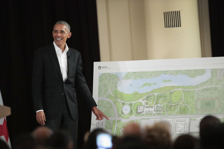 The Presidential Center design envisions three buildings: a museum, library and forum.