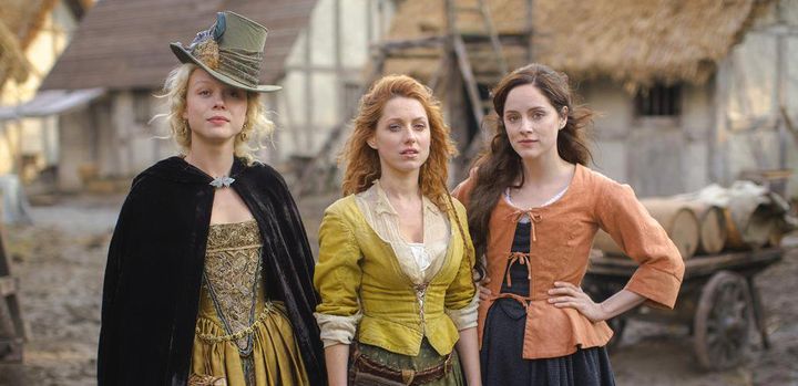Naomi Battrick, Niamh Walsh and Sophie Rundle star in 'Jamestown'
