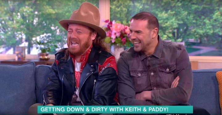 Keith Lemon and Paddy McGuinness were being interviewed at the time