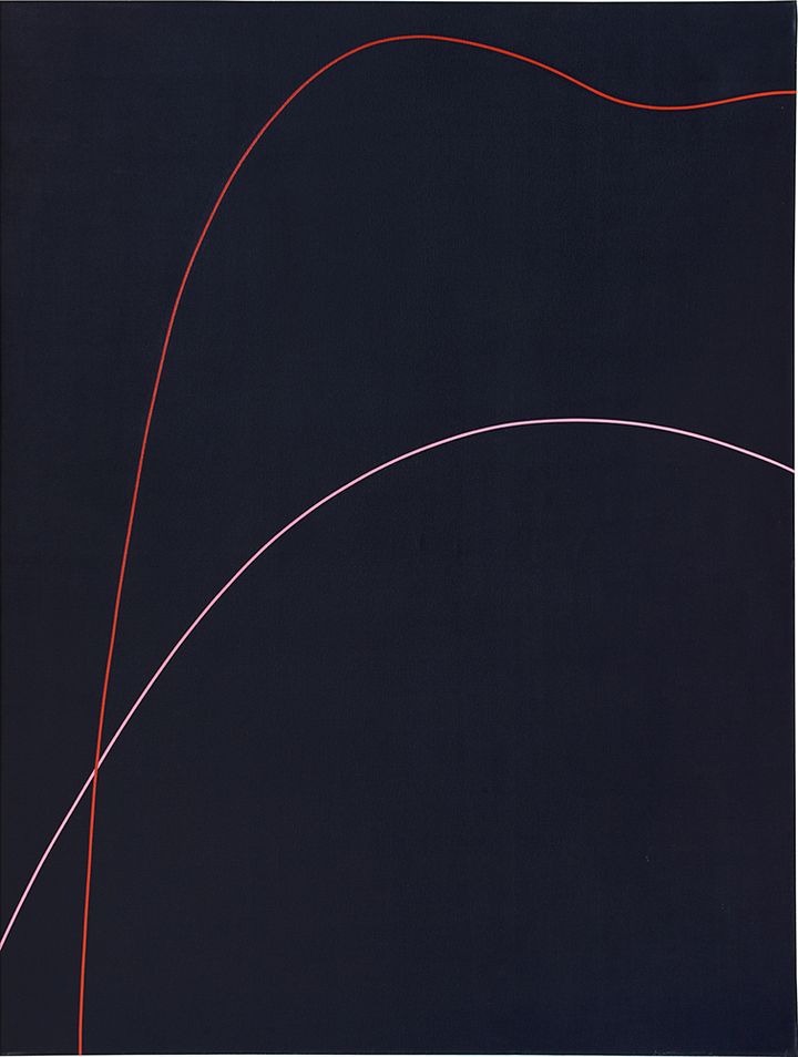 <p>Virginia Jaramillo, <em>Untitled</em>, 1971, acrylic on canvas, 95 7/8 x 71 7/8 inches (243.5 x 182.7 cm). © the Artist. Courtesy the Artist and Hales Gallery. At Frieze New York, Spotlight.</p>