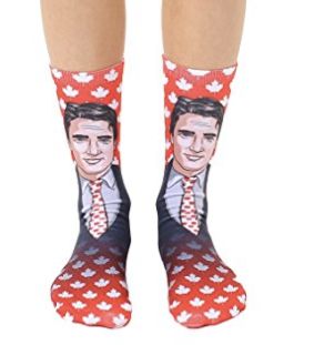 Justin Trudeau crew socks, <a href="https://www.amazon.com/Canada-Prime-Minister-Justin-Trudeau/dp/B01NCXIRCB?tag=thehuffingtop-20&ascsubtag=590b5723e4b0104c734c99c3,-1,-1,d,0,0,hp-fil-am=0" target="_blank" role="link" data-amazon-link="true" class=" js-entry-link cet-external-link" data-vars-item-name="$12.95 at Amazon" data-vars-item-type="text" data-vars-unit-name="590b5723e4b0104c734c99c3" data-vars-unit-type="buzz_body" data-vars-target-content-id="https://www.amazon.com/Canada-Prime-Minister-Justin-Trudeau/dp/B01NCXIRCB?tag=thehuffingtop-20&ascsubtag=590b5723e4b0104c734c99c3,-1,-1,d,0,0,hp-fil-am=0" data-vars-target-content-type="url" data-vars-type="web_external_link" data-vars-subunit-name="article_body" data-vars-subunit-type="component" data-vars-position-in-subunit="9">$12.95 at Amazon</a>