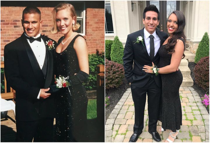Lori Johnson and her daughter, Ally Johnson, wore the same dress to prom, 22 years apart.