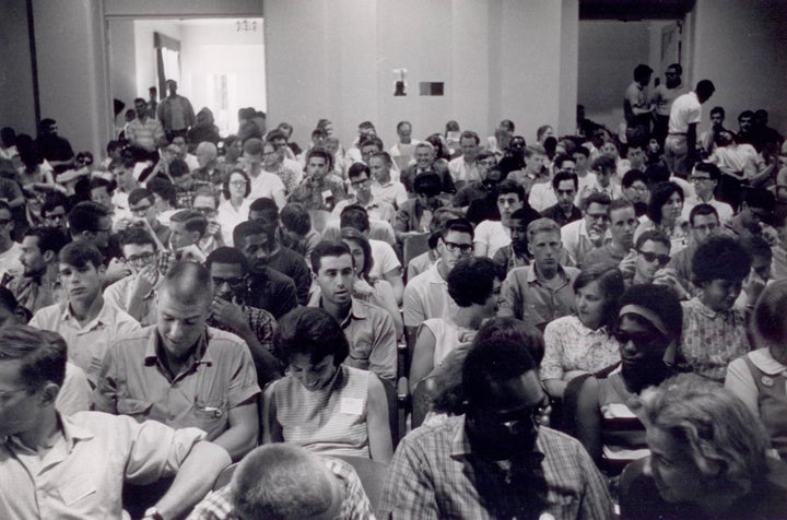 800 Freedom Summer volunteers assembled in Oxford, OH for training, 1964.