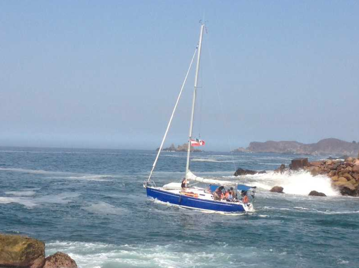 Women on Waves boat off the coast of Mexico in April 2017.