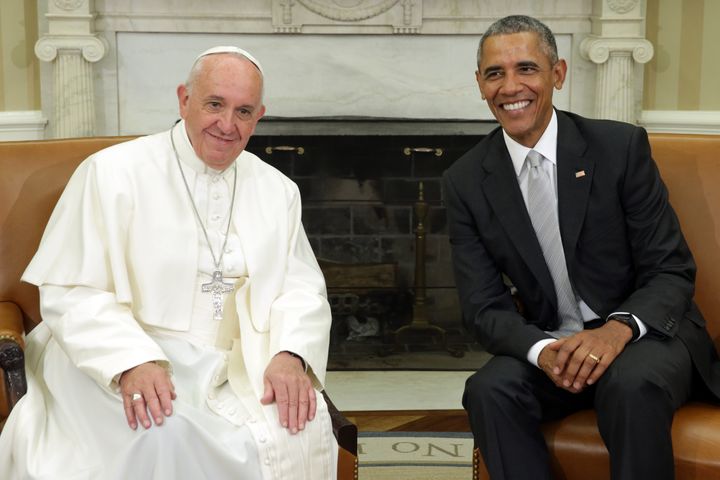 Pope Francis met with President Obama twice during the latter's presidency.
