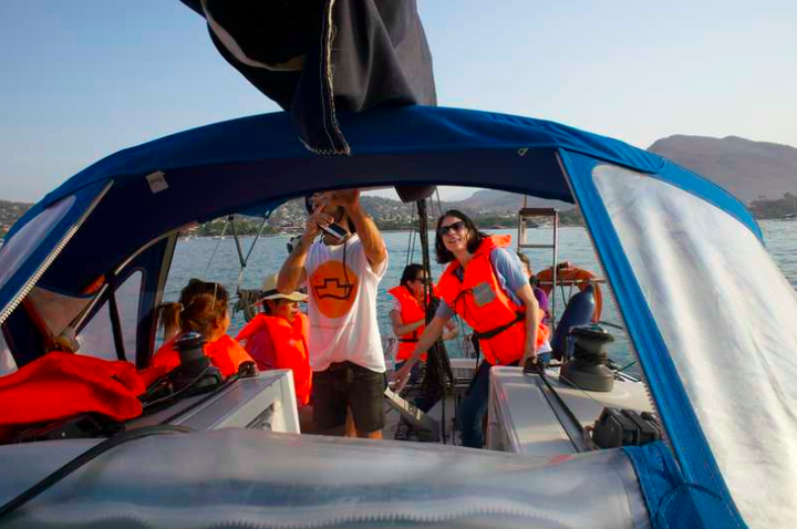 Women on Waves boat off the coast of Mexico in April 2017.