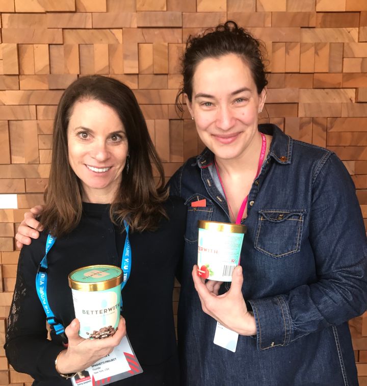 Loving my early-morning ice cream with founder and CEO Lori Joyce