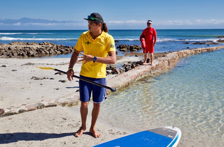 <p>Learning SUP from a pro</p>