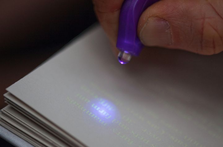 A sneaky student was found using invisible ink to cheat in a law exam