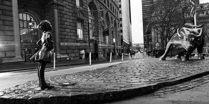 The Fearless Girl statue has become a symbol of courage and strength. 