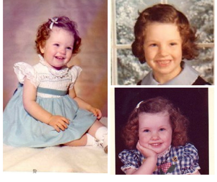 <p>Pictured, Amy Granberg, from ages 20 months to age five. “These are the ages where I believe my sexual abuse took place,” Says Amy. </p>
