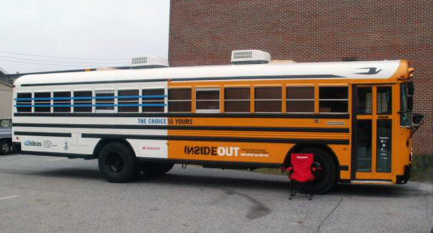 The Choice Bus initiative gives students hard facts and different perspectives on the effects that staying in school vs. drop